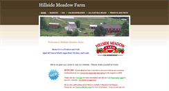 Desktop Screenshot of hillsidemeadowfarm.com
